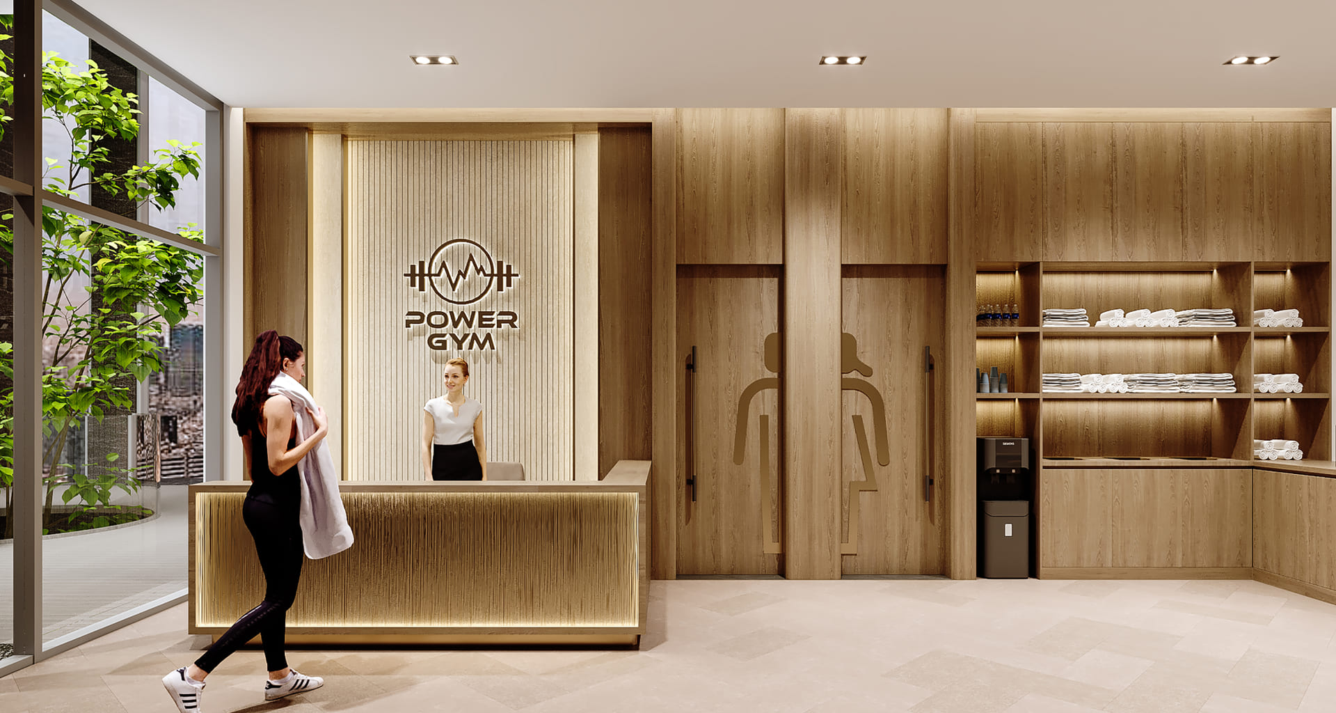 Public bathroom service, Laundry service, Cleaning service